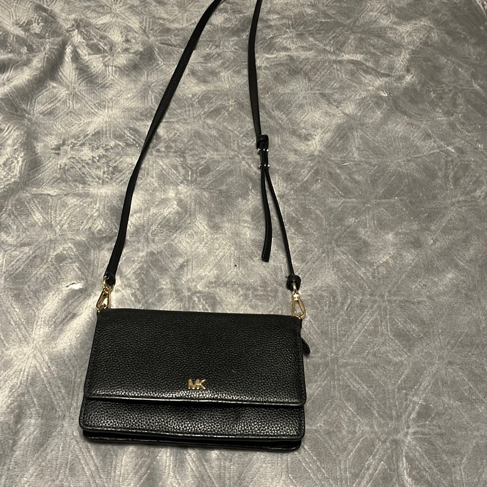 Michael Kors black small phone bag